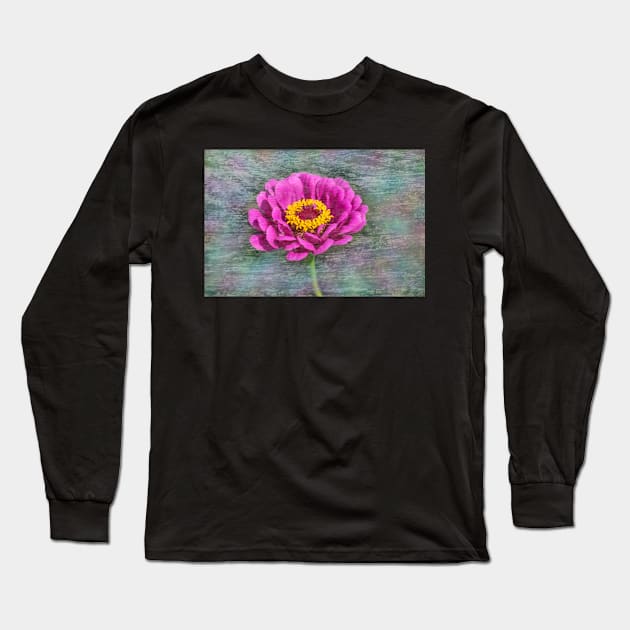 Zinnia Long Sleeve T-Shirt by RosNapier